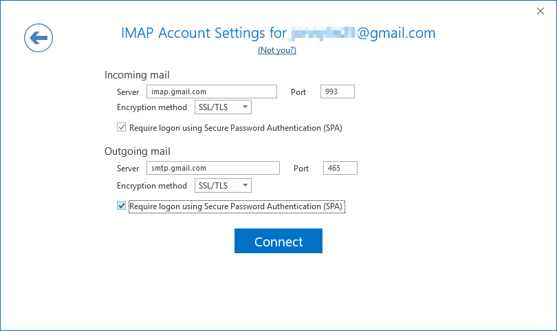 Настройка почты Gmail в почтовом клиенте