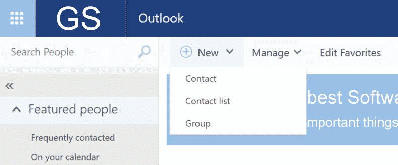 Outlook 365 - создание группы контактов
