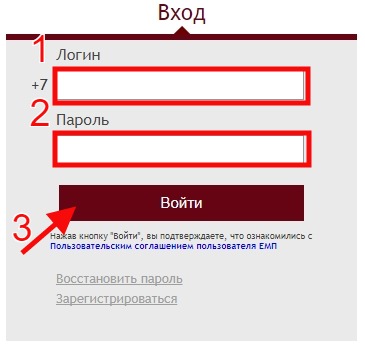 форма входа в личный кабинет mos.ru через номер телефона