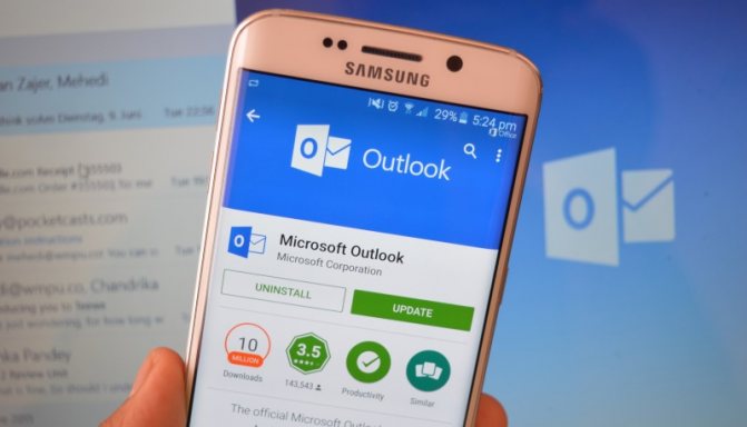 Samsung Outlook Android